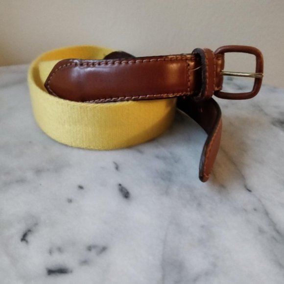 American Apparel Retro Brown and Yellow Belt XS/S - Picture 3 of 4